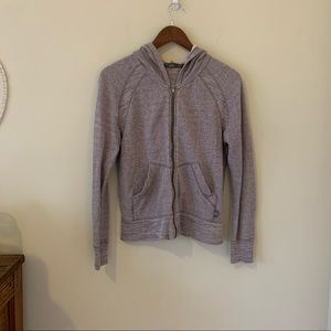 PrAna Heathered Grey Zip Jacket, Size Medium